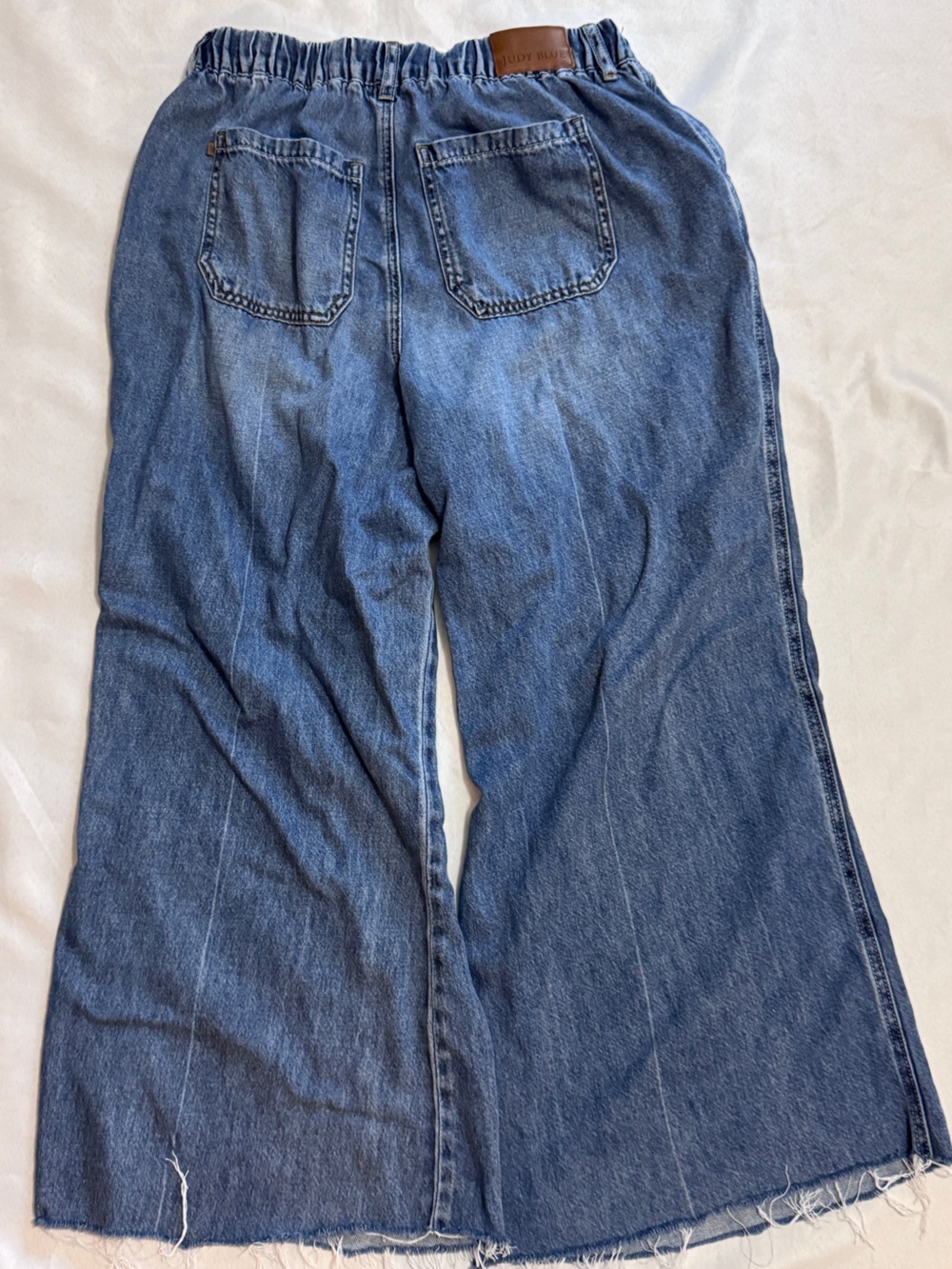 NWT Judy Blue High Waist Featherweight Drawstring Palazzo Pants Jeans 7 / 28 - Picture 6 of 9